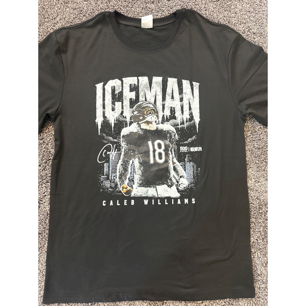 Caleb Williams Iceman T-Shirt 500 Level Mens Medium Black